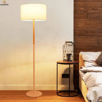 Lampadaire Tissu Et Bois Élégant Luminaire Chambre