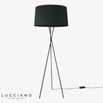 Lampadaire Trépied Abat-Jour Noir Nordic Luminaire Chambre