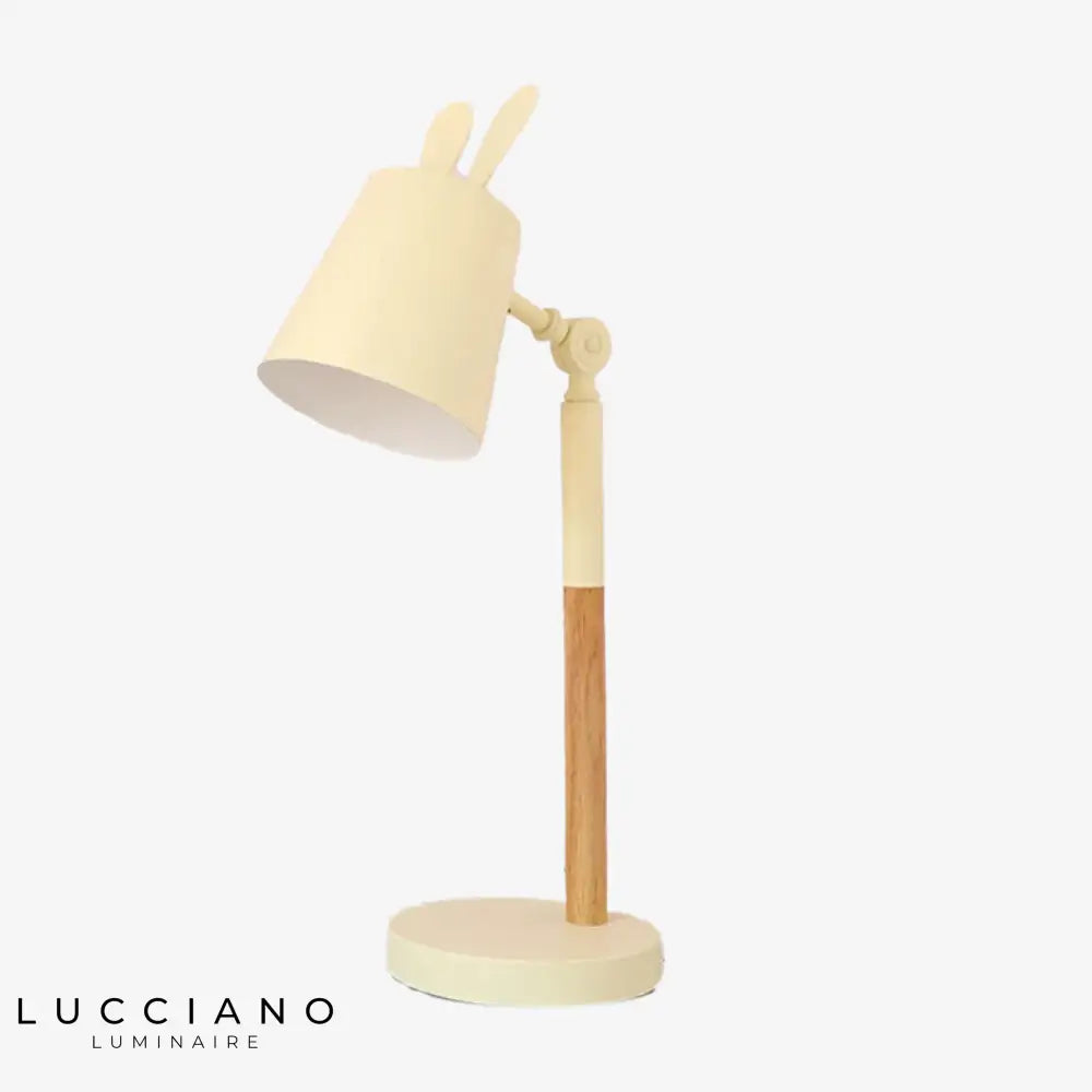 Lampe À Oreilles De Lapin Colorée Jaune Luminaire Chambre