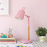 Lampe À Oreilles De Lapin Colorée Rose Luminaire Chambre