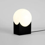 Lampe Boule Sur Support Cube Noir Luminaire Chambre