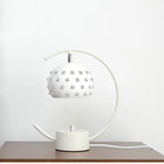 Lampe Bureau Métal Abat-Jour Disco Blanc / Dimmable Luminaire Chambre