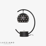 Lampe Bureau Métal Abat-Jour Disco Noir / Dimmable Luminaire Chambre