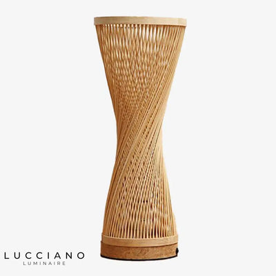 Lampada da comodino in bambù stile giapponese