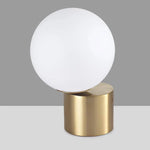 Lampe Chevet Base Dorée Verre Moderne Luminaire Chambre