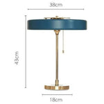 Lampe Chevet Or Et Abat-Jour Noir Bleu Luminaire Chambre