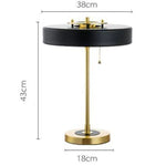 Lampe Chevet Or Et Abat-Jour Noir Luminaire Chambre