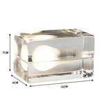 Lampe Cube Transparent Led Moderne Luminaire Chambre