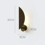 Lampe De Applique Murale Élégante Design Minimaliste Contemporain. Noir / Blanc Chaud