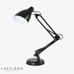 Lampe De Bureau Articulée En Métal Noir Luminaire Chambre