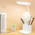 Lampe de bureau Blanche Liseuse Multifonction