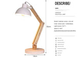 Lampe De Bureau Bois Ajustable Manu Luminaire Chambre