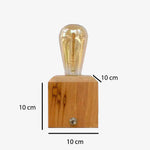 Lampe De Bureau En Bois Cubique Luminaire Chambre