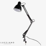 Lampe De Bureau Led Articulée A / Vis En Métal Luminaire Chambre