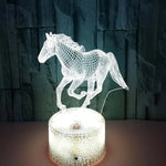 Lampe de chevet 3D LED Cheval