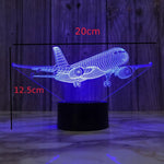 Lampe de chevet 3D Tactile Avion