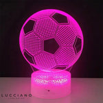 Lampe de chevet 3D Tactile ballon de Football