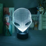 Lampe de chevet 3D Tactile Extraterrestre