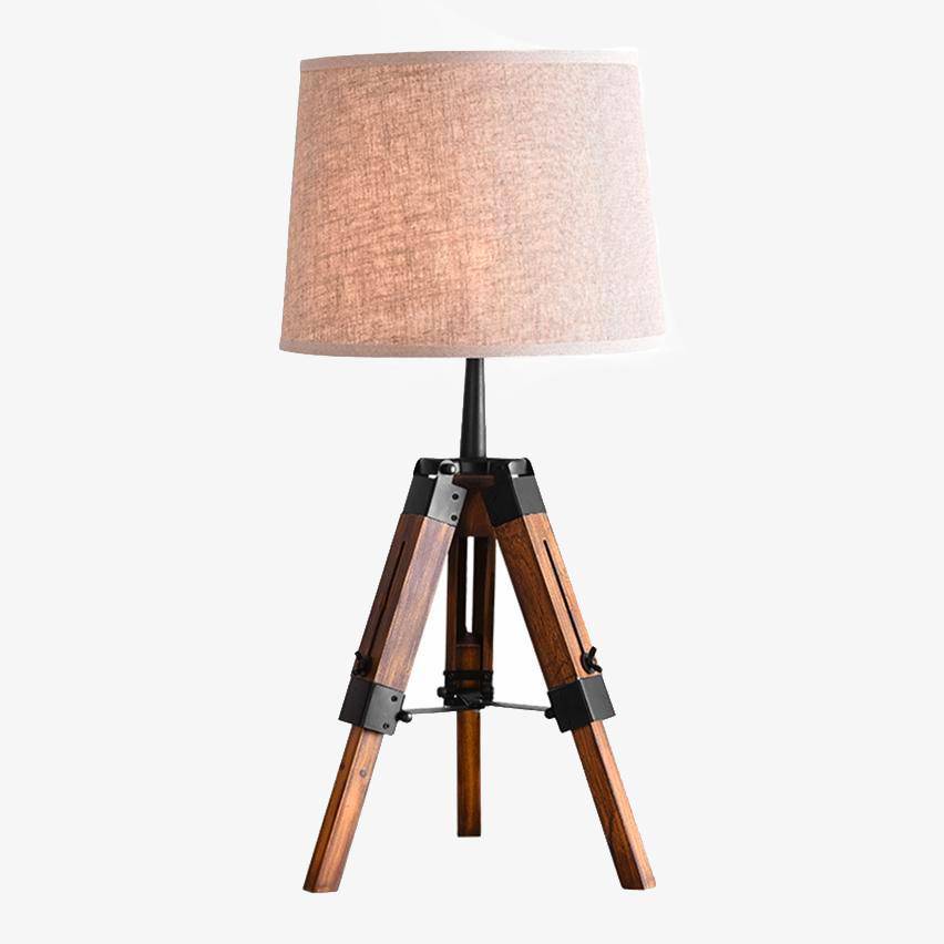 Lampe de chevet ajustable en tissu