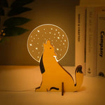 Lampe De Chevet Bois Animaux Pour Enfants Chevet Enfant