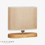 Lampe De Chevet Bois Et Tissu Luminaire Chambre