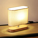 Lampe De Chevet Bois Et Tissu Luminaire Chambre