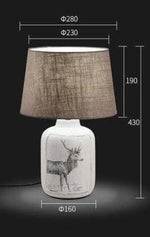 Lampe De Chevet Cerf En Tissu B Luminaire Chambre