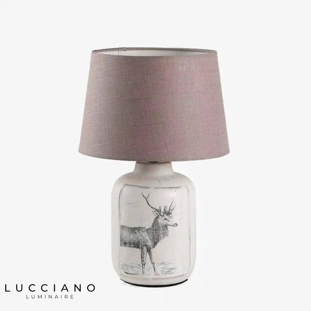 Lampe De Chevet Cerf En Tissu Luminaire Chambre