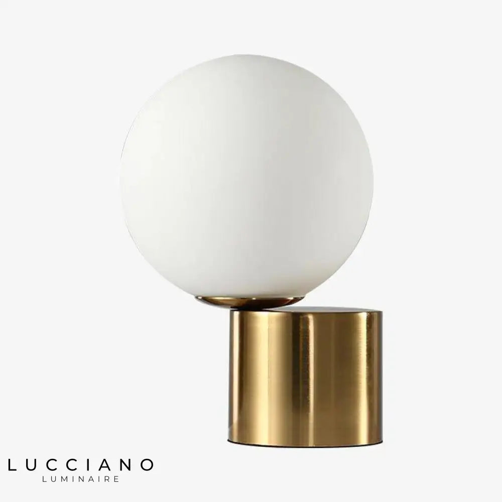 Lampe De Chevet Dorée Boule Verre Nordic Luminaire Chambre