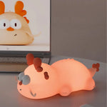 Lampe de Chevet Dragon Chinois Tactile en Silicone pour Enfants