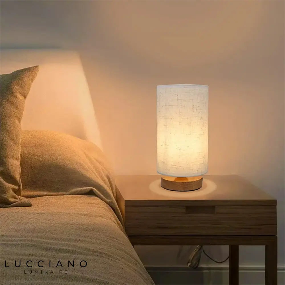 Lampe de Chevet en Bois au Design Original et Naturel