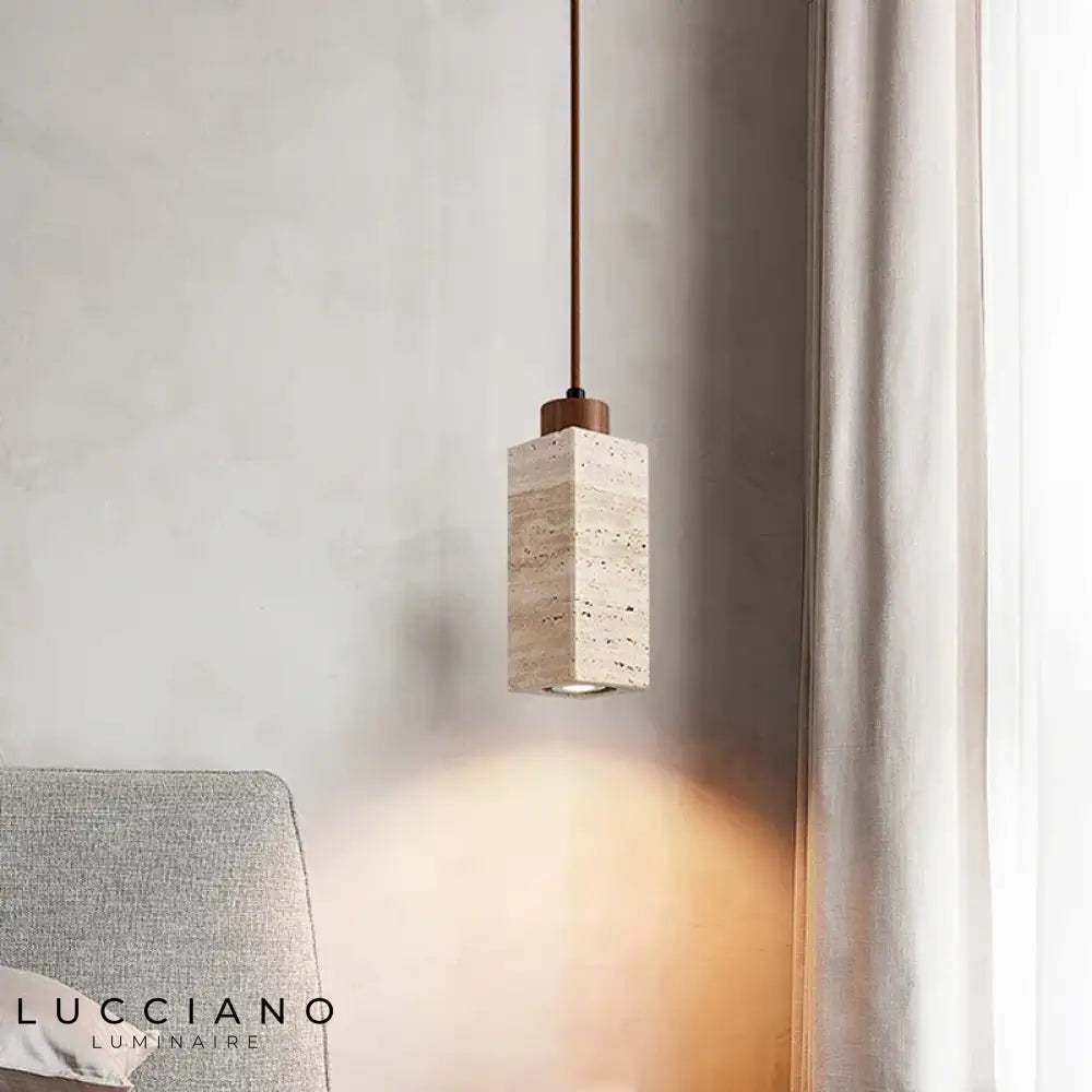 Lampe de Chevet en Marbre Travertin Nordique