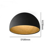 Lampe De Chevet Fixée Au Plafond En Bois Japonais A Black 50 Cm / Tricolor Light-No Rc Japonaise