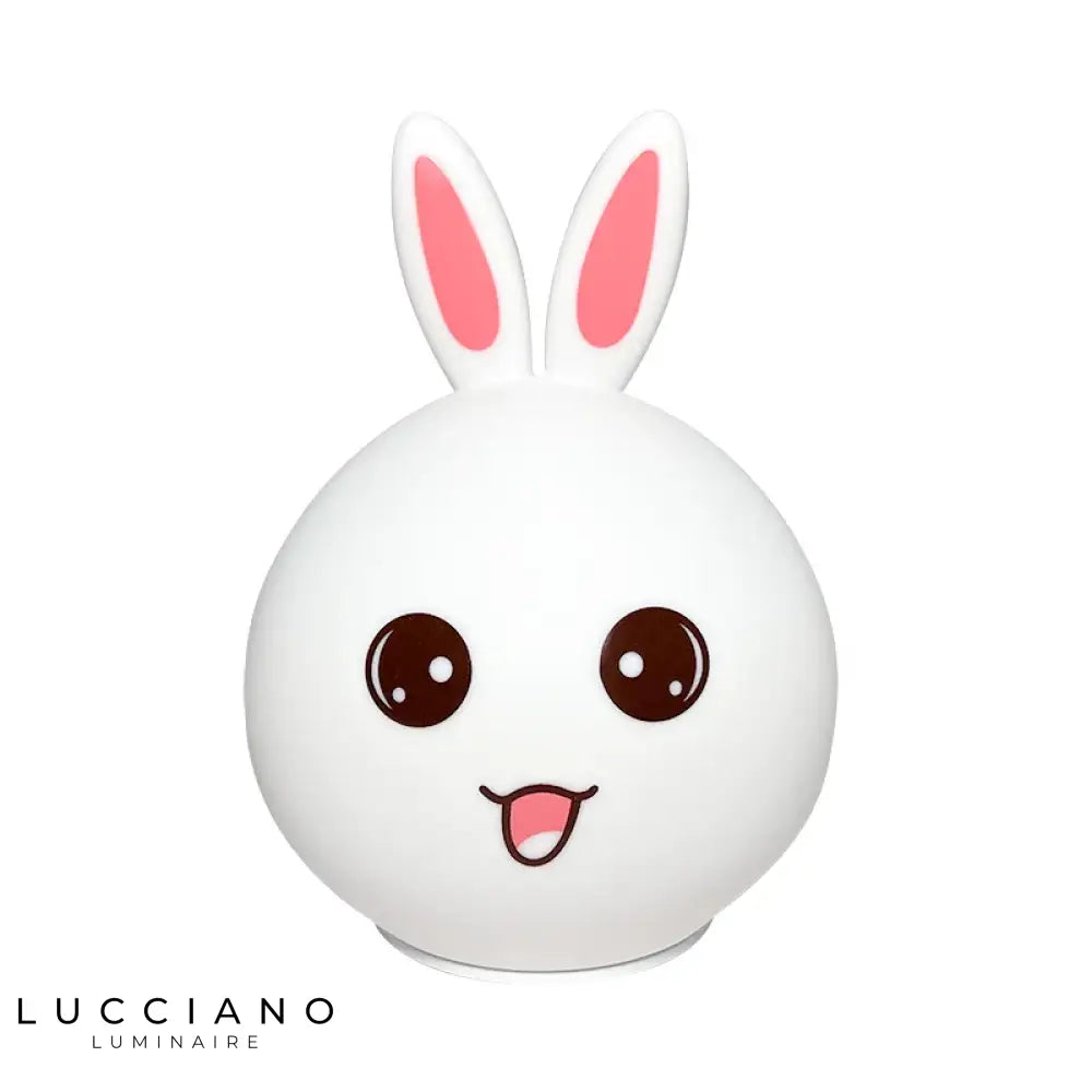 Lampe de chevet lapin mignon en silicone rechargeable par USB