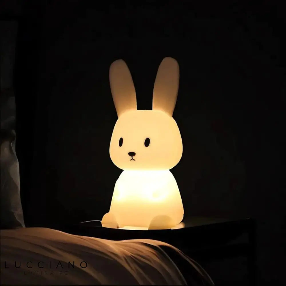 Lampe de chevet Lapin Tactile et Rechargeable pour Enfants