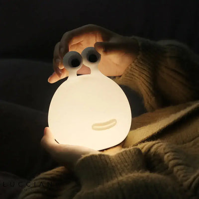 Lampada da comodino lumaca ricaricabile in silicone per bambini