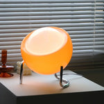 Lampe de Chevet Médiévale en Verre Orange