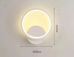 Lampe De Chevet Murale Forme Design Blanc Rond Mural