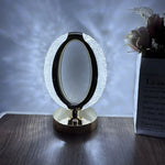 Lampe de chevet Ovale Tactile en Cristal