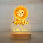 Lampe de Chevet Personnalisée Animaux pour Enfants