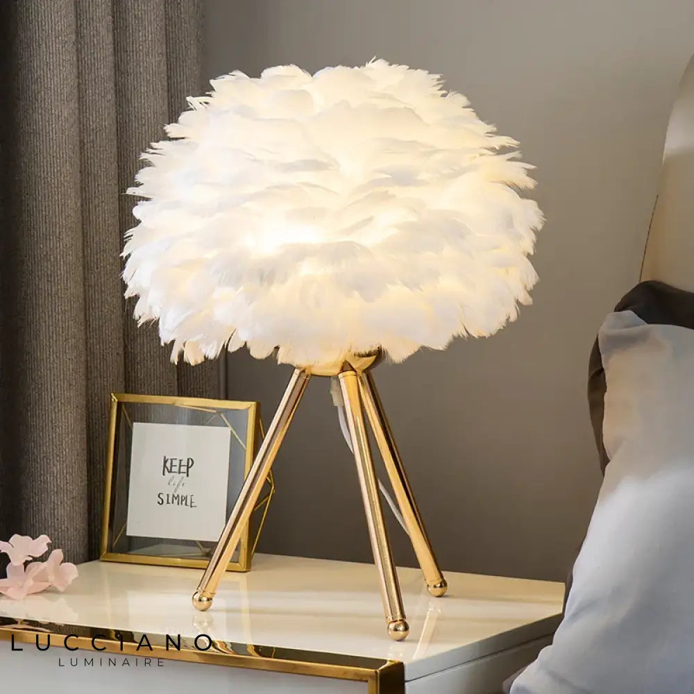 Lampe de chevet Plumes Douce