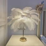 Lampe de chevet Plumes Tactile LED