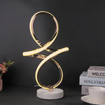 Lampe de chevet Spirale Luxe Élégante