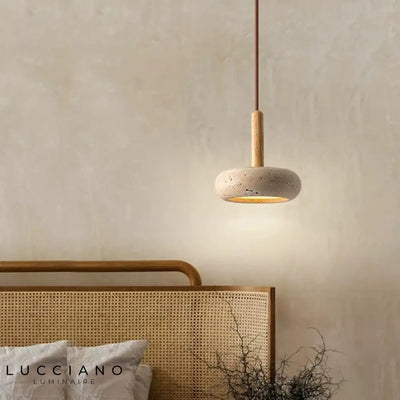LED Stone Pendant Bedside Lamp