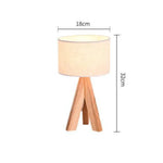 Lampe De Chevet Tissu Bois Luminaire Chambre