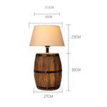 Lampe De Chevet Tonneau Vintage Rope Luminaire Chambre