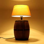 Lampe De Chevet Tonneau Vintage Rope Luminaire Chambre