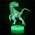 Lampe de chevet USB 3D Dinosaures