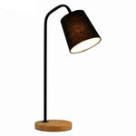 Lampe De Table Led En Bois Noir Luminaire Chambre