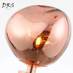 Lampe De Table Melt Rose Doré Luminaire Chambre